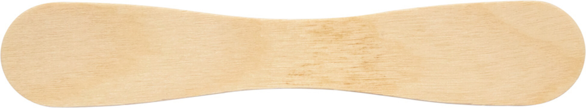 wooden popsicle stick isolated on white background