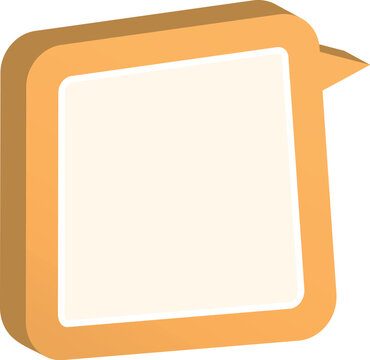 Isometric speech bubble