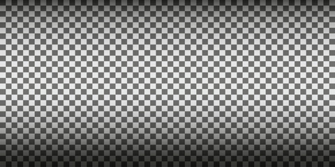 Naklejka premium Checkered racing background with fading squares and gradient transition. Monochrome checkerboard