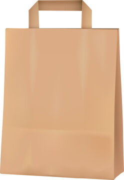hand drawn paper bag