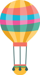 Naklejka premium hand drawn hot air balloon