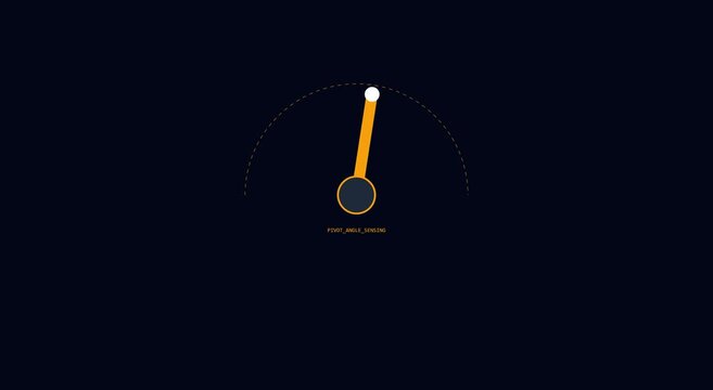 Animated gauge meter interface for data visualization and performance tracking animation