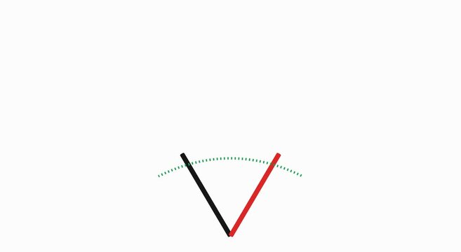 Animated gauge needle indicator showing data measurement motion animation