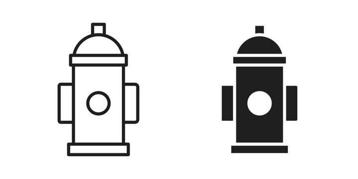 Fire hydrant icon collection. Vector icon illustrated