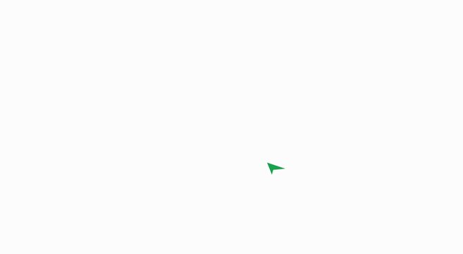 Animated mouse cursor pointer moving on a clean animation white background