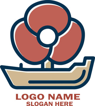 D-Day Anniversary logo icon vector .