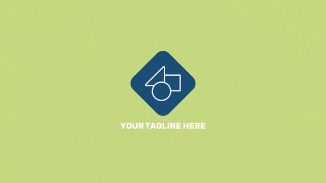 Flat Modern Simple Clean Middle Shape Logo Reveal