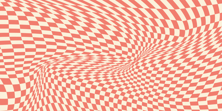 Diner check pattern, red and white checkboard. Floor seamless texture, square tile background. American retro design, chess simple wall. Scotland grid bg. Abstract picnic design. Modern Vector