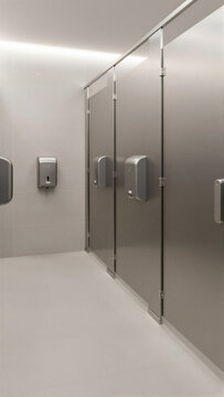Modern Accessible Restroom Design with Sensor Technology