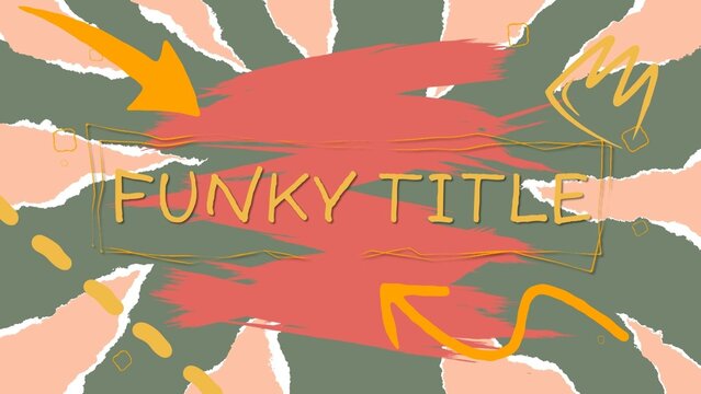 Scribble Paper Tear Drawings Fun Colorful Title