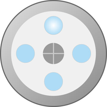 Medical Overhead Surgical Light Illustration -- Surgery, Hospital, And Equipment Design Element