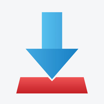 Reduce Icon Shrinking Downward Arrow Icon -- Next Down, Graphic Resources Symbol, And Business Design Element