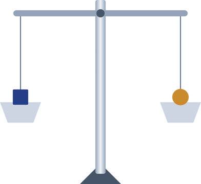 Risk Icon Balanced Risk Management Scale For Business And Print -- Vector Icon With Financial Balance Detail