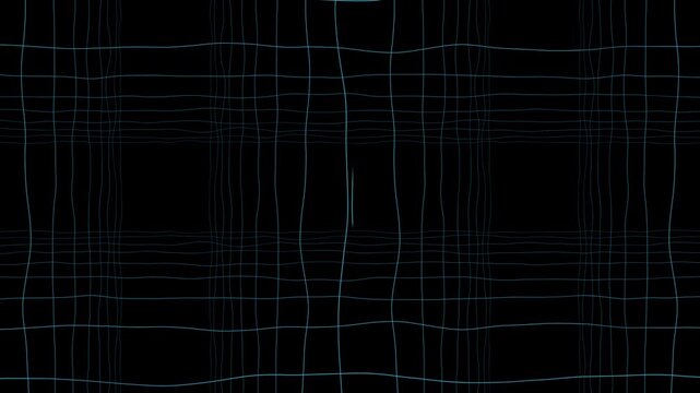 Blue Glowing Horizontal Lines Animation for Tech Background