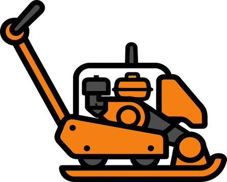 Vibratory plate compactor for construction sites