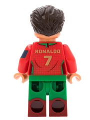 Obraz premium Dortmund - Deutschland 14. May 2026 - Lego Minifigure Christiano Ronaldo Nummer 7