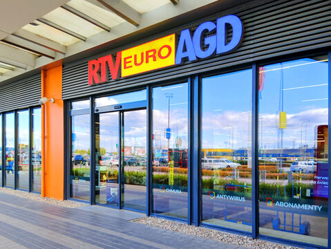 Poznan, Poland - 11 May 2026: Euro RTV AGD store.