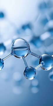 Stunning Close-Up of Water Molecules The Intricate Bonding of Oxygen and Hydrogen Atoms Revealed