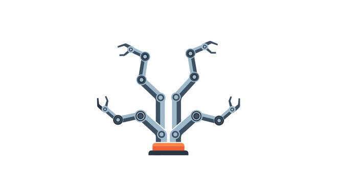Robotic mechanical arms with claws.