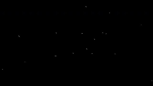 細い線が左右から広がるモーショングラフィックス素材,幾何学的,白,シェイプ,サイバー,SF,ネットワーク,Motion graphics footage featuring thin lines radiating out from both sides; geometric, white, shapes, cyber, sci-fi, network