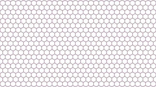 Hexagons rendered in a subtle pink hue form a repeating geometric grid that offers a soft and modern aesthetic for creative design projects requiring an organized and visually appealing background.