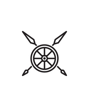 war icon, vector best line icon.