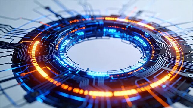 Futuristic circuit board design