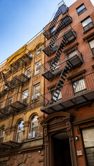 Obraz premium A typical view of New York City old building