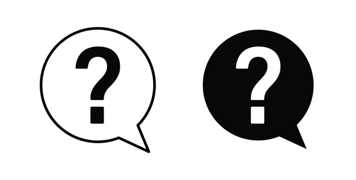 Help icon for ui and web, Vector pictogram