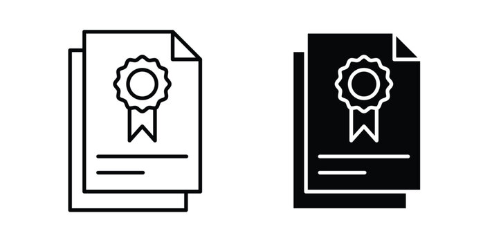 Patented icon for ui and web, Vector pictogram