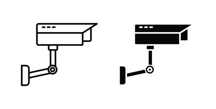 Security camera icon for ui and web, Vector pictogram