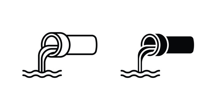 Sewage icon for ui and web, Vector pictogram