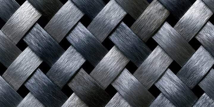 Close-up of woven strands, creating a textured, repeating pattern