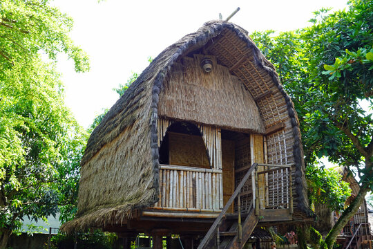 Traditional Sasak Lumbung house in Lombok.