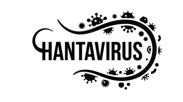 simple and minimalist hantavirus typography vector 06