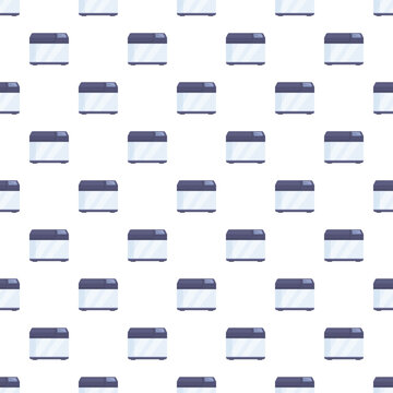 Bread machines forming a repeating background pattern for kitchen and bakery themes