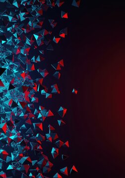 Conceptual visualization showing an abrupt shift of interconnected geometric planes, symbolizing change, transition, and dynamic movement, progression, digital, background