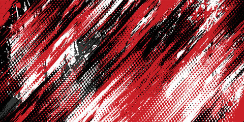 Gaming esport background striking stripes electric banner vector illustration design red black grunge brush wing comic pattern modern abstract concept livery stripes decal paint splash splatter.eps 10 © Samsul