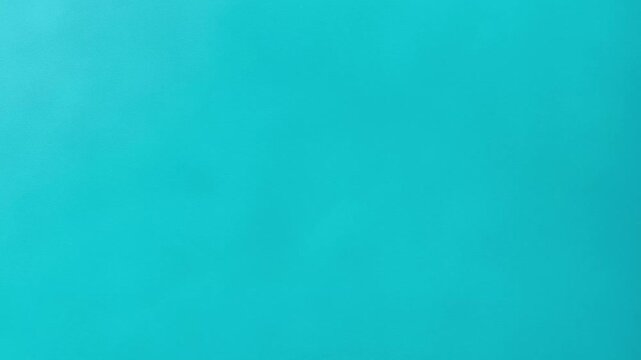 Bright turquoise cyan or Aqua color gradient of sky blue smooth and faded abstract background graphic design with copy space. Canvas paper with lite shade. Stop motion animation loop.