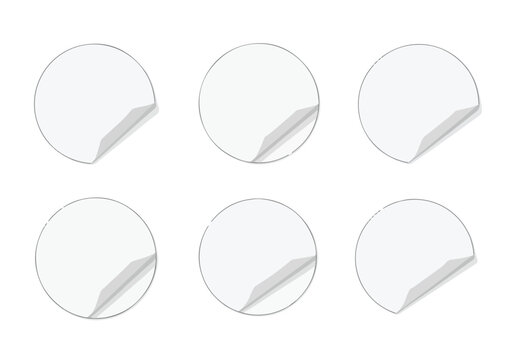 Set of blank white pie chart templates with varying shaded sections for data visualization