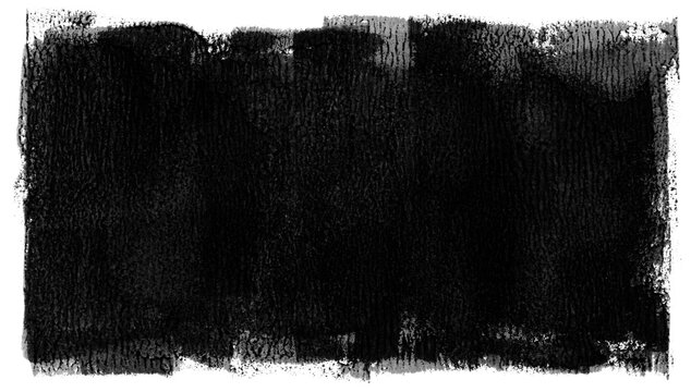 透明背景に描いたキリヌキ素材、手書きのブラシストローク