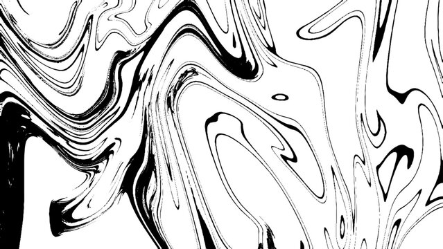 Trendy black ink marble pattern wallpaper. 