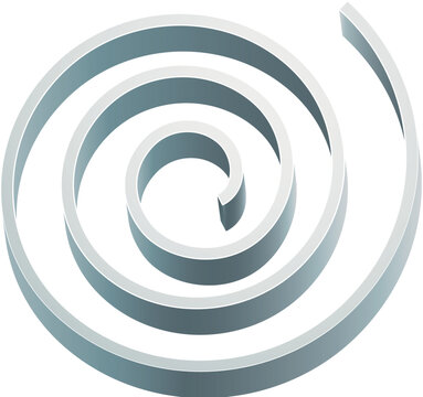 Silver spiral