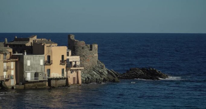 The picturesque fishing village of Erbalunga on the Cap Corse peninsula in the north of Corsica.