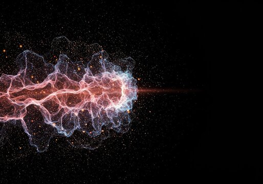 Abstract visualization of the fabric of spacetime, showing dynamic energy flow and particle interactions within a complex, multidimensional quantum field, theoretical, universe, structure