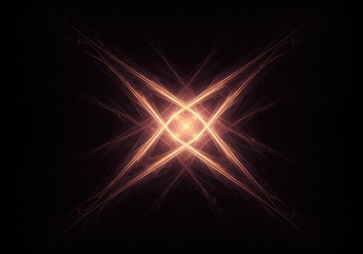Intersecting abstract energy waves defining multidimensional space, creating a futuristic, deep science fiction background graphic, network, technology, template