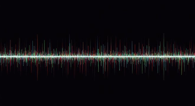 Vibrant abstract digital texture showing screen error, broken signal effect, data transmission failure, and colorful pixel lines, wave, digital, transfer