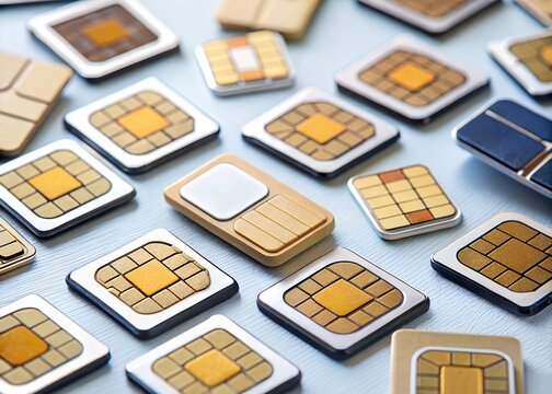 Variety Of Mini And Micro Sim Cards