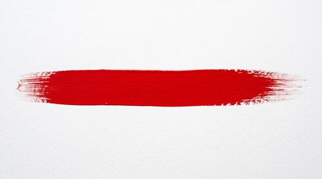 Dynamic crimson brushstroke isolated against a clean white backdrop, embodying artistic flair, intensity, and a powerful visual statement for design projects