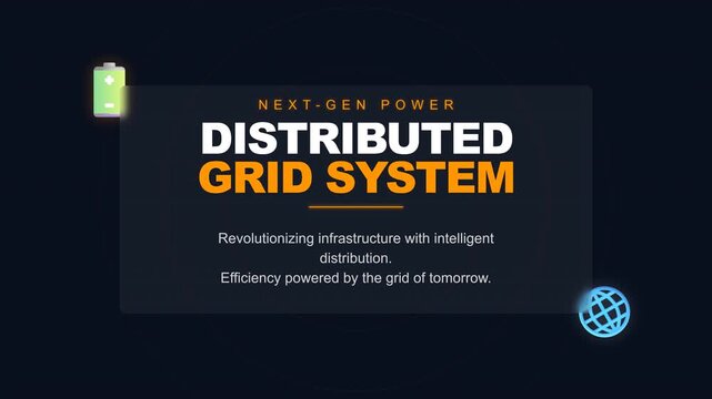Revolutionary concept of a next-generation distributed power grid system, optimizing intelligent energy distribution for future infrastructure needs